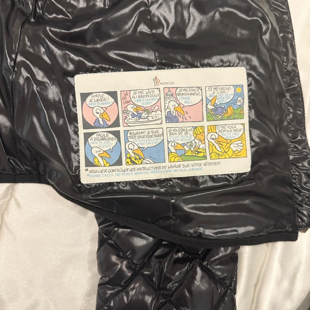 Moncler Shiny Black Women's Puffer Jacket - Picture 7 of 9